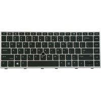 HP EliteBook Laptop Keyboard Silver Frame Backlight  840 G5 / 840 G6 / 745 G5 / 745 G6